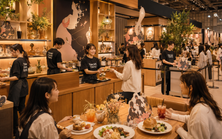 コラボカフェ 制作会社 比較のイメージとなる実際のコラボカフェ店内
