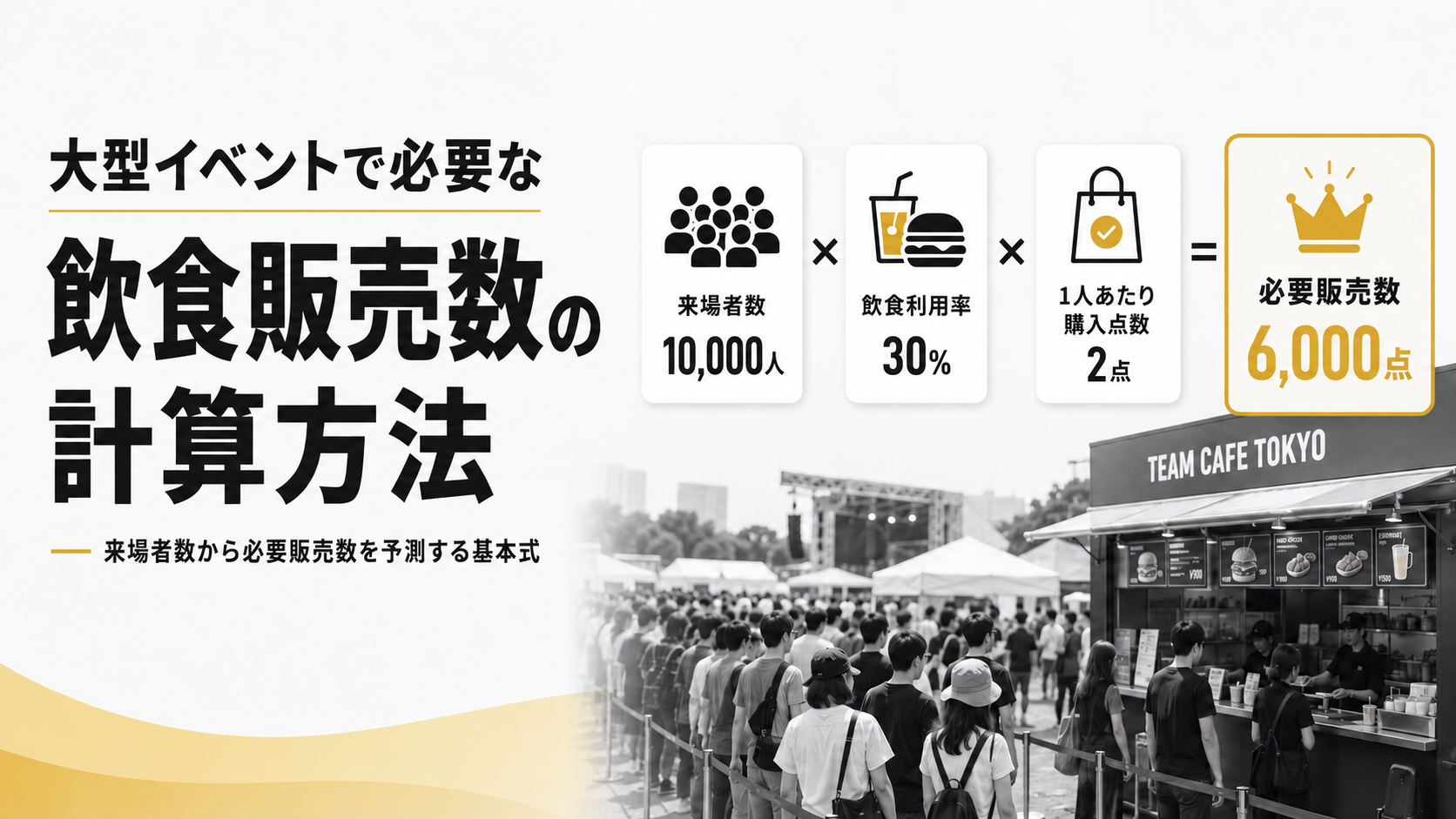 大型イベントの飲食運営会社の選び方