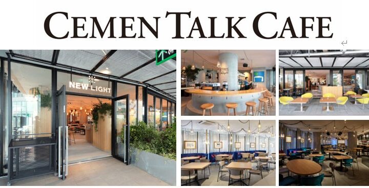 CEMEN TALK CAFE会場NEW LIGHTのコラボ装飾前の公式紹介画像