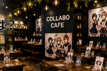 コラボカフェ 集客を意識した店内と来店導線のイメージ