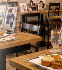 コラボカフェ 制作会社 比較のイメージとなる実際のコラボカフェ店内