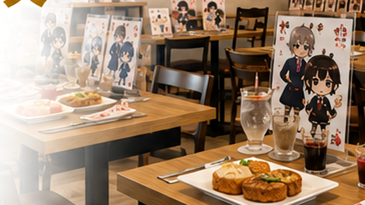 コラボカフェ 制作会社 比較のイメージとなる実際のコラボカフェ店内
