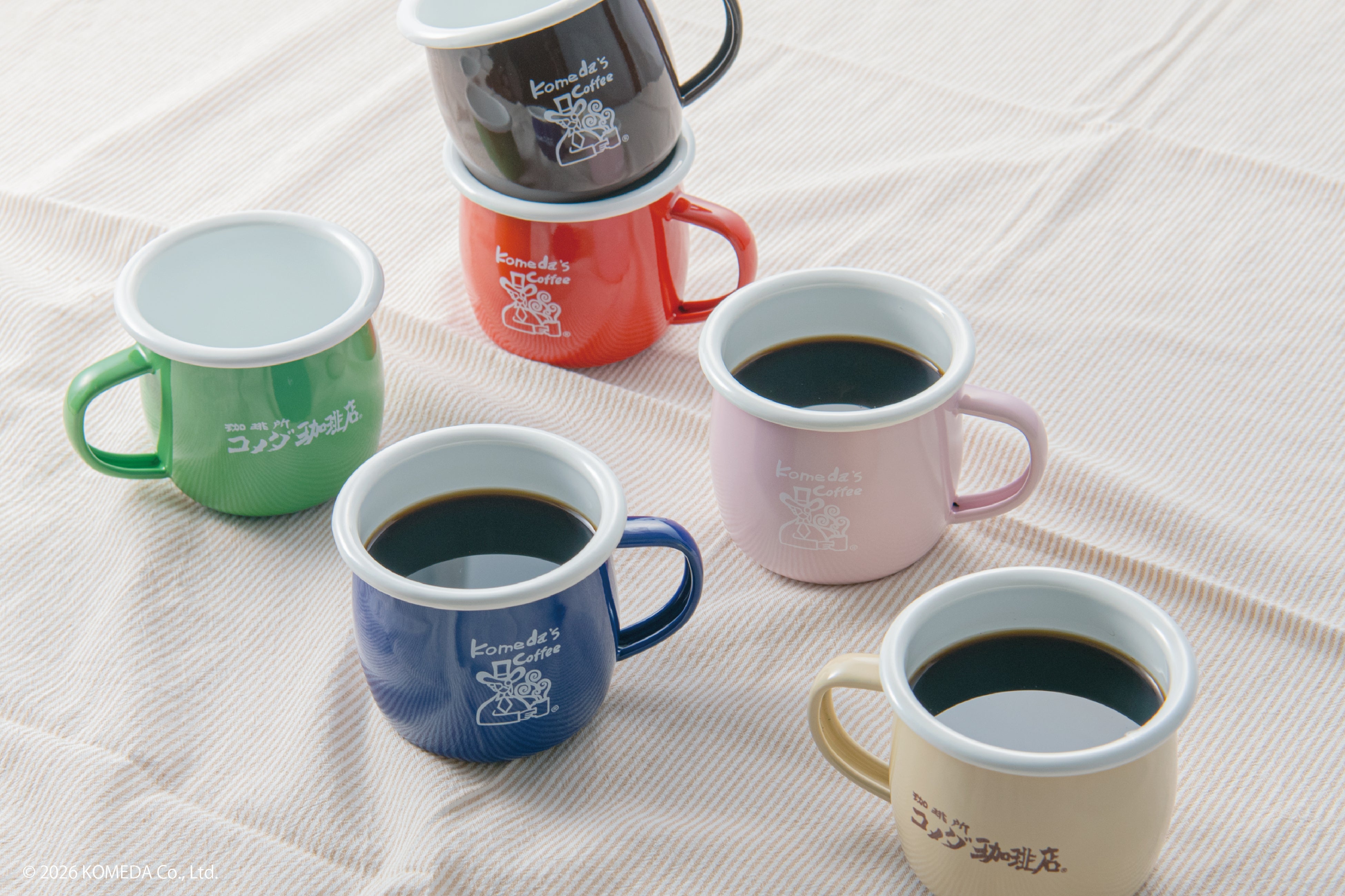 コメダ珈琲店とヤクセルのコラボ第2弾で登場する新色ホーローマグ