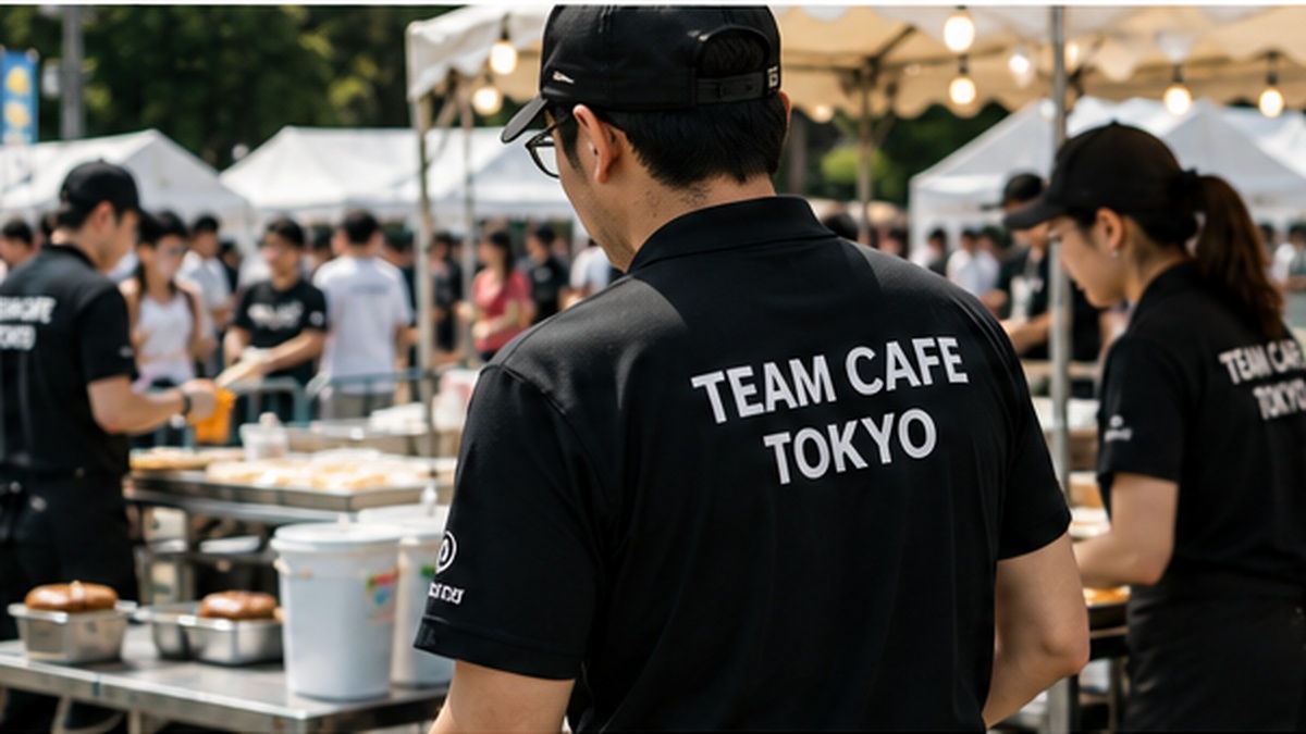 大型イベントの飲食現場を運営するTEAM CAFE TOKYOスタッフ