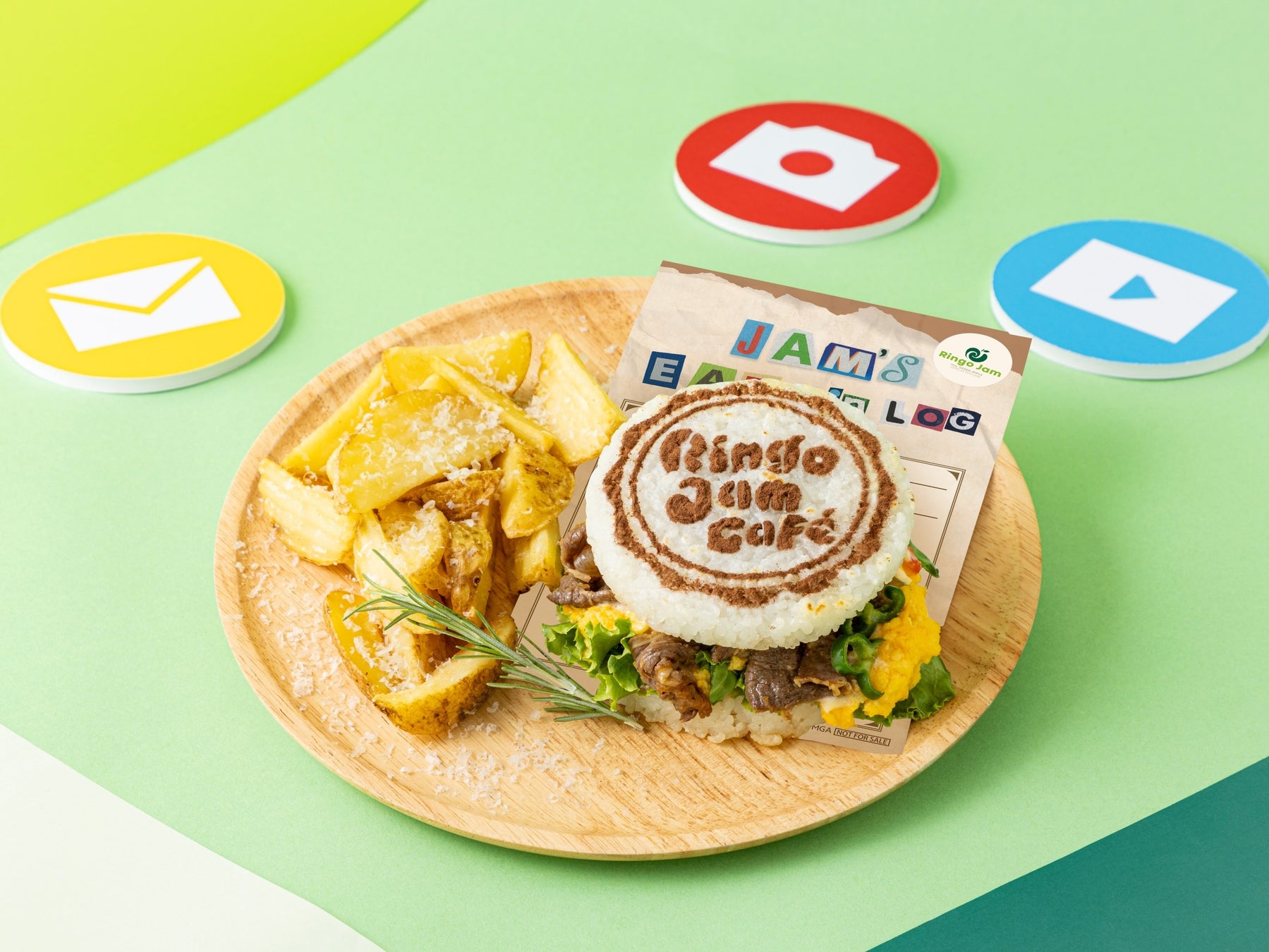Ringo Jam Café 東京 JAM’S CHECK-IN LOG ライスバーガー